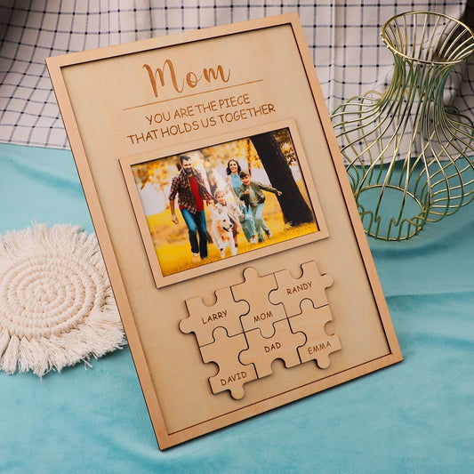Mom: Piece that Holds the Family together Puzzle  #MothersDay