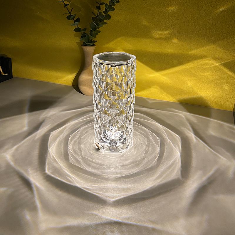 16 colors Touch Crystal Rose Lamp