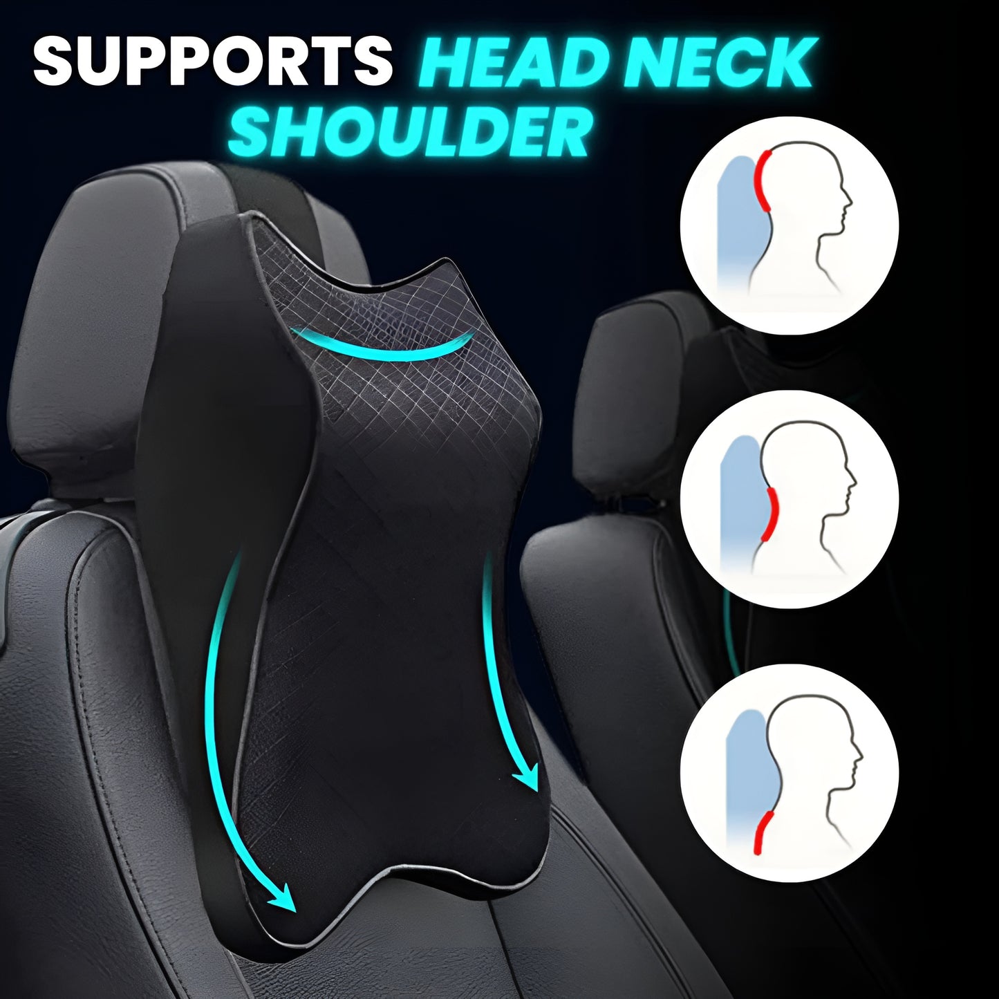 Car Seat HeadRest Neck Cushion