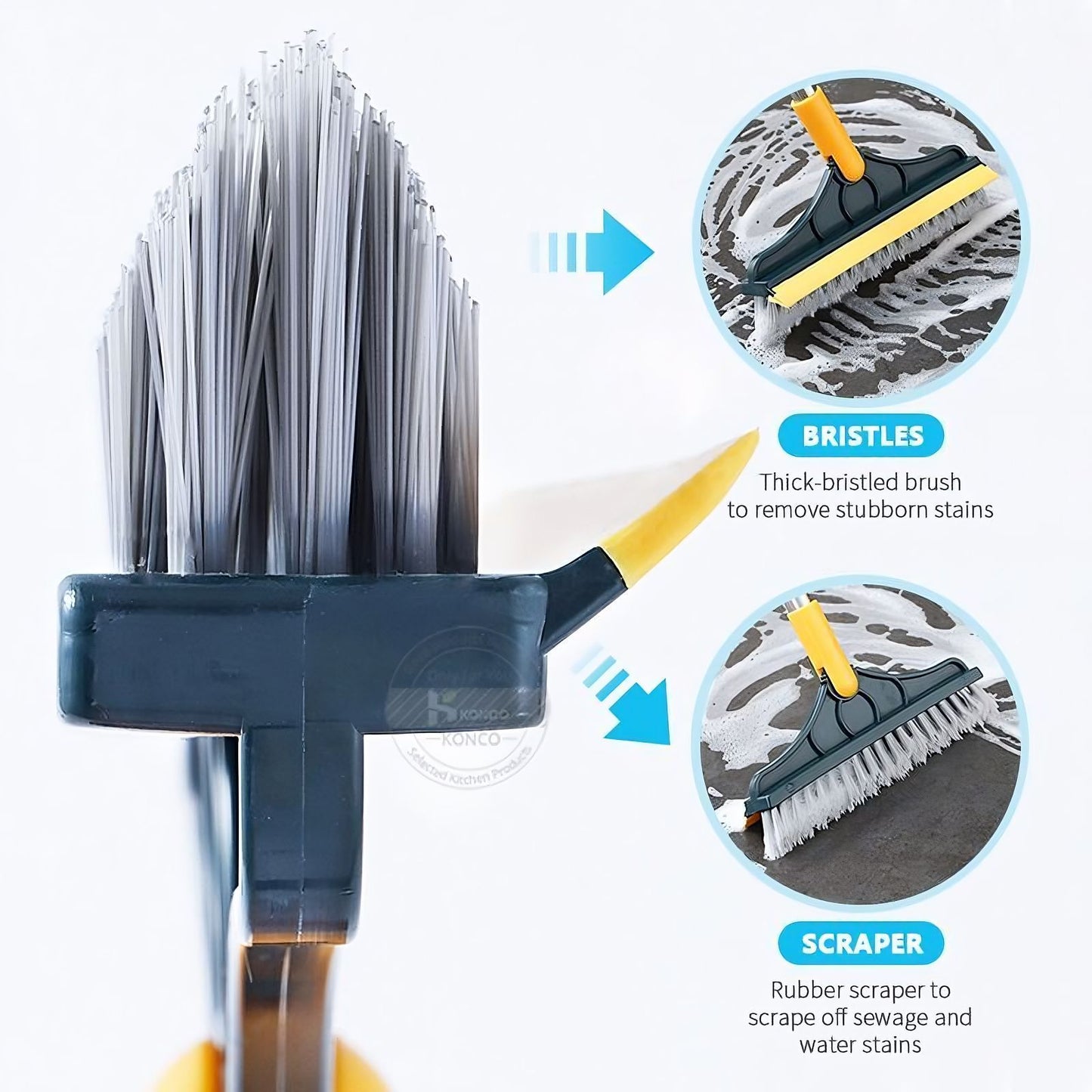 2 in 1 V shaped cleaner Brush