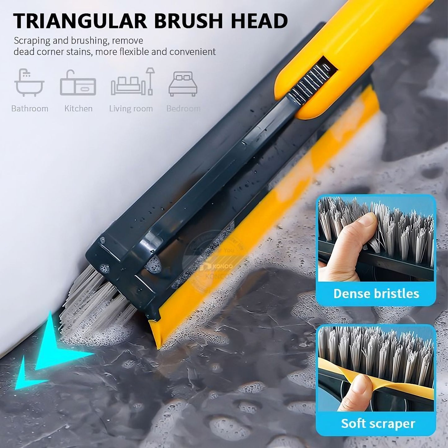 2 in 1 V shaped cleaner Brush